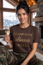 Blond Hour - Champagne Tshirt - Brown/Gold