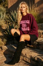 Blond Hour - Chaos Long Sweater - Bordeaux
