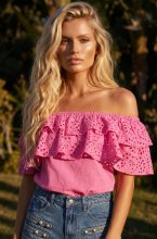 Blond Hour - Grace top - Cerise