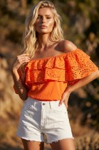 Blond Hour - Grace Top - Orange