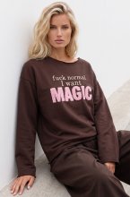 Blond Hour - I Want Magic Sweater - Choco-Pink