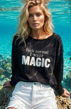 Blond Hour - I Want Magic Sweater - Black