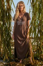 Blond Hour - Mermaid T-Shirt Dress - Choco