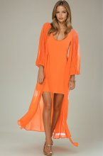 Blond Hour - Riviera Maxi Wrap Dress - Orange
