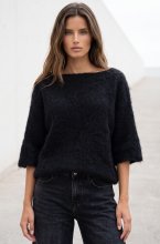 Blond Hour - Sorrento Boatneck Sweater - Black