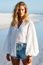 Blond Hour - Tuscany Blouse - Cloud Dancer