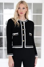 Busnel - Gweneth Jacket Contrast - Black/Ecru