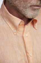 Hansen & Jacob - Linen Shirt Button Down - Soft Orange 28