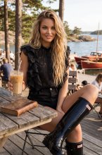 Hunter - Original Tall Gloss Boot - Black