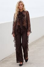 Ida Sjöstedt - Allyson Blouse - Dark Brown
