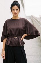 Ida Sjöstedt - Gaia Top - Dark Brown