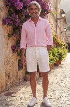 Less Worries - Linen Shorts - Offwhite
