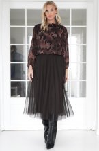 Mixed Brands - Tulle skirt Tulipa 0231 - Dark Brown