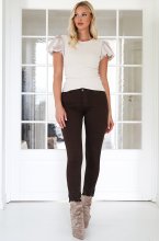 Mixed Brands - Jeans Broderie H2730 - Choco