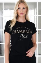 Mixed Brands -Champagne club t-shirt 9755 - Black