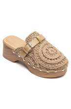 Mixed Brands - Mules Crochet 6627 - Khaki