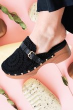 Mixed Brands - Mules Crochet 6627 - Black