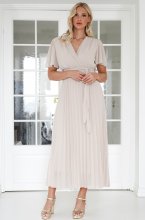 Mixed Brands - Wrap Dress 11033 - Beige