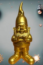 Mixed Brands Interior - Tomte Hjärta 10 x 13 x 29,5 Gold