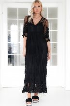 Mixed Brands - Lace Maxi dress RM211 - Black