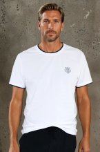 Mixed Brands - Tshirt Man contrast DB792 - White