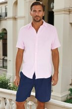 Mixed Brands - Short sleeve Cotton Shirt 219818 - Pink