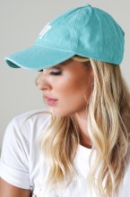 Mixed Brands - Classic Denim NY Cap - Turquoise