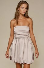 Mixed Brands - Dress Tube top Satin 1610 - Beige