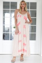 Mixed Brands - Dress Sirene Words - Camel