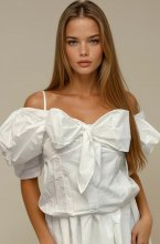 Mixed Brands - Shirt with Bow 34666 - White