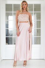 Mixed Brands - Top and Skirt set 606522 -Nude