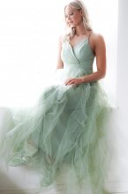 Mixed Dress - Tulle Maxi Dress 1870 - Mint