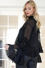 Mixed Brands Womens - Chiffong Blouse 10035 Black