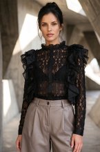 Mixed Brands - Frill Top JM73603 - Black