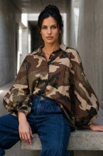 Mixed Brands Womens - Camoshirt 38726 Beige