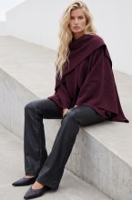 Mixed Brands - Cape Jacket H888 - Burgundy