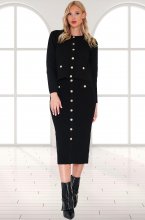 Mixed Brands - Skirt with buttons 9187 - Black