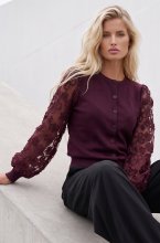 Mixed Brands - Cardigan AL5586 - Aubergine