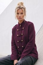 Mixed Brands - Jacket Napoleon Style U16603 - Aubergine