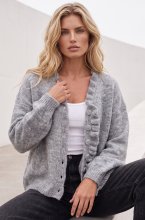 Mixed Brands - Cardigan with frills WL080101 - Light Grey