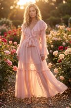 Mixed Brands - Maxi Dress 12677 - Pink