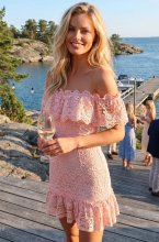 Mixed Brands - Lace Dress 606523 - Pink
