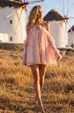 Mixed Brands - Chiffong dress 606625 - pInk