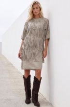 Mixed Brands - Fringe Dress BWY36501 - Beige