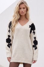 Mixed Brands - V-neck dress YL701 - White