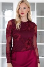Mixed Brands - Exquisite Lace top 3207 - Bordeaux