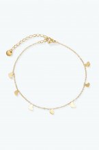 Mixed Brands - Foot Link Hearts 624AQ53 - Gold