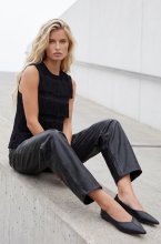 Mixed Brands - Fringed top LR03272 - Black