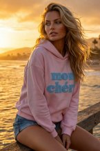 Mixed Brands - Hoodie Mon Cheri 51807 - Rose