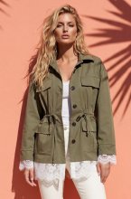 Mixed Brands - Jacket with Lace and Pockets 25383 - Khaki